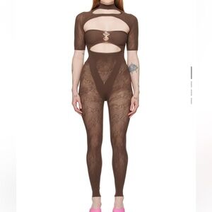 NEVER WORN Posted girl brown Vanderhoof Jumpsuit UNI size